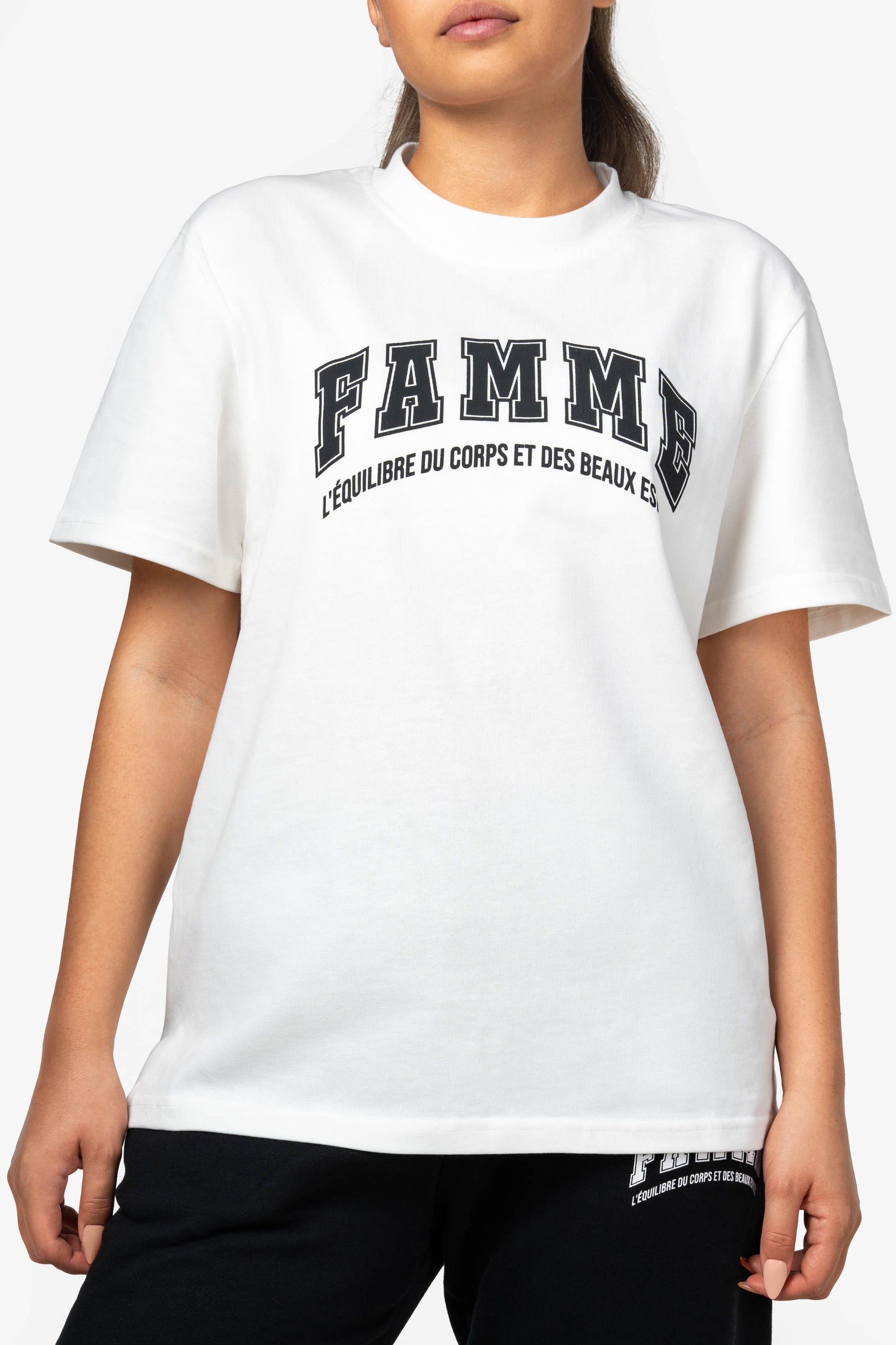 White Oversized T-Shirt - for dame - Famme - T-Shirt