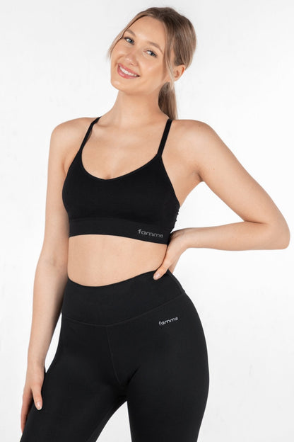 Seamless Bralette - Sports bh for dame - Grå - Famme